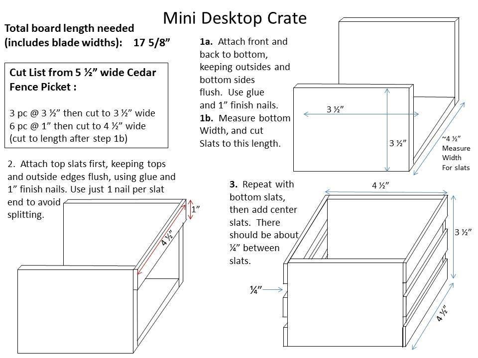 1-board Cedar Desk Accessory Set — step 4