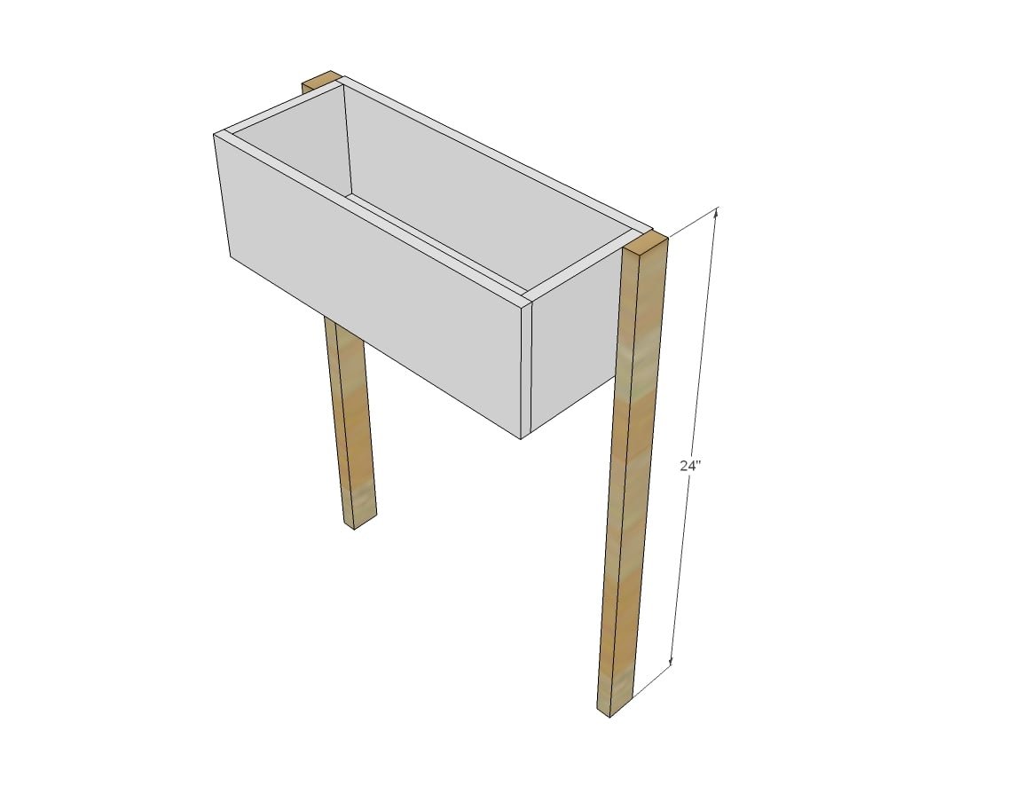 $10 Cedar Tiered Flower Planter or Herb Garden — step 2