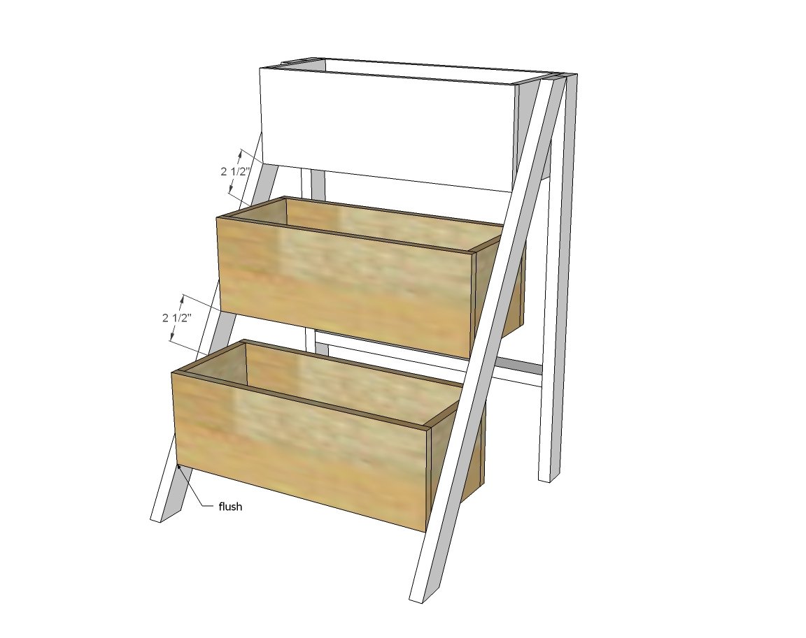 $10 Cedar Tiered Flower Planter or Herb Garden — step 5