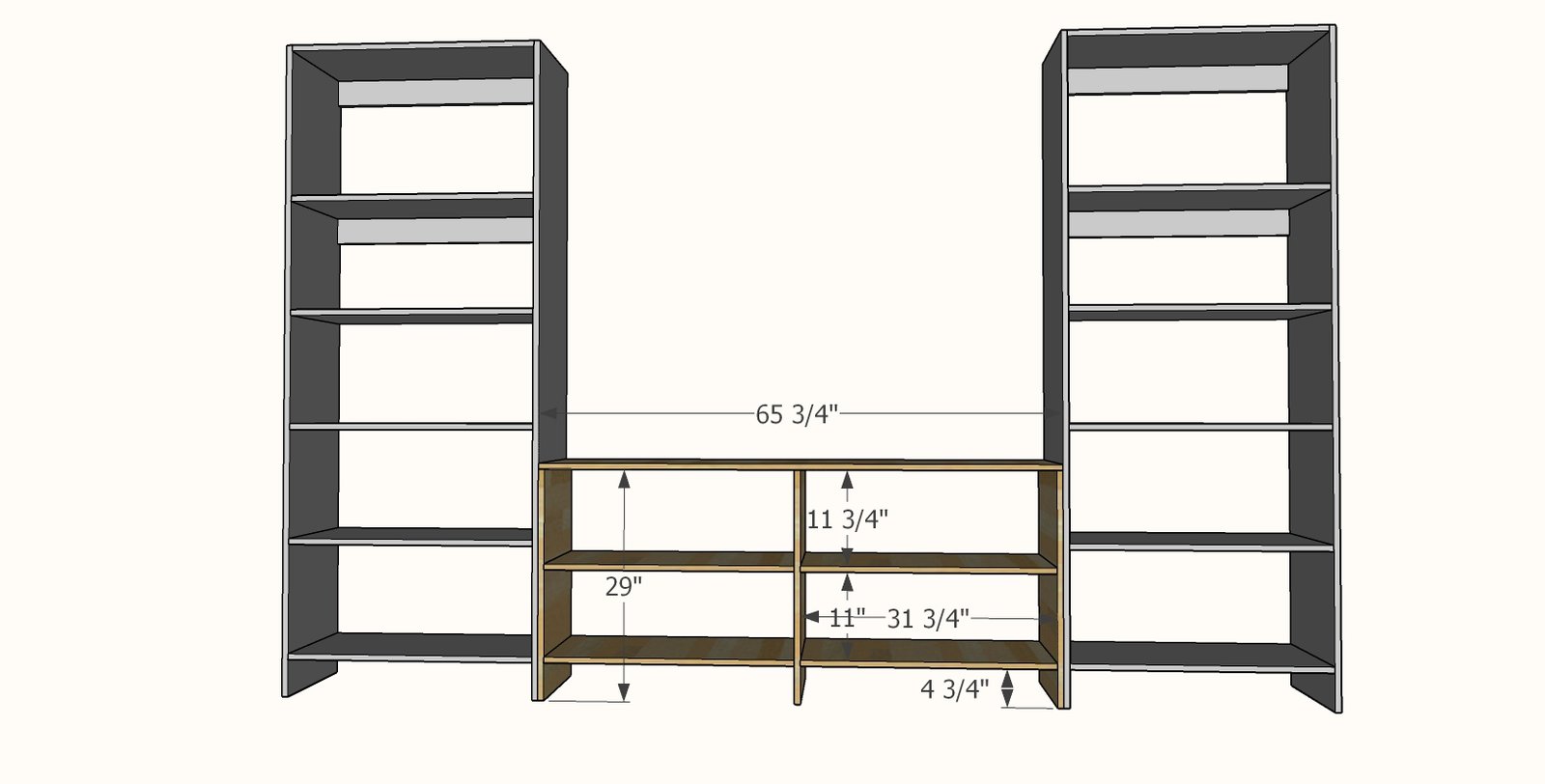 11 Foot Barn Door Entertainment Center — step 2