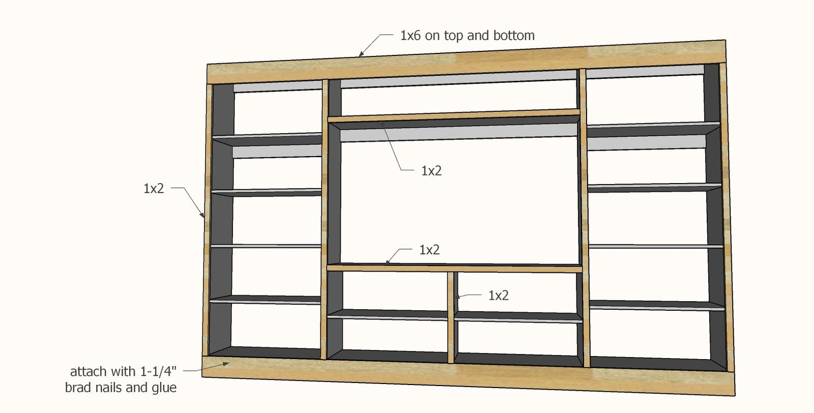 11 Foot Barn Door Entertainment Center — step 4