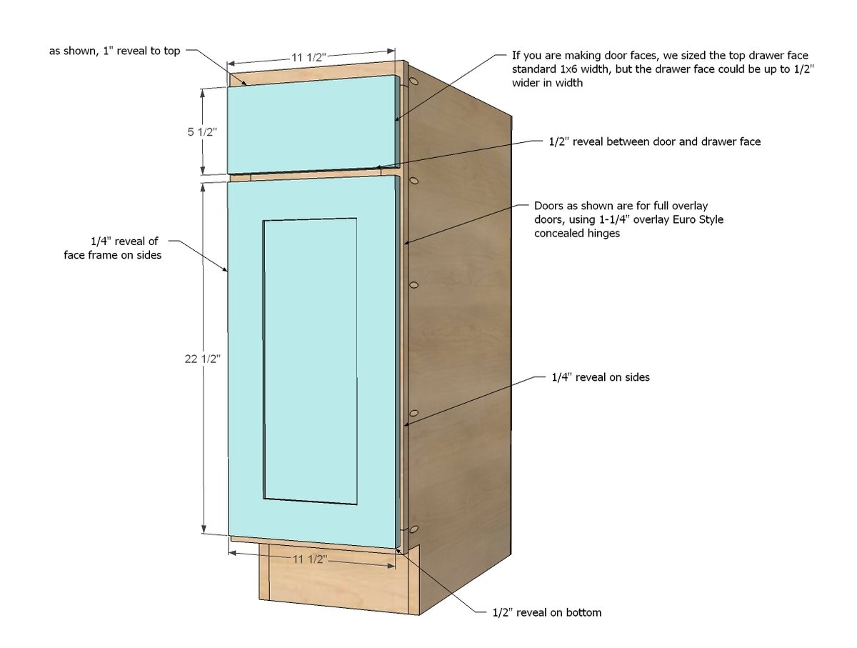 12" Base Cabinet Door/Drawer Combo (Momplex White Kitchen) — step 9