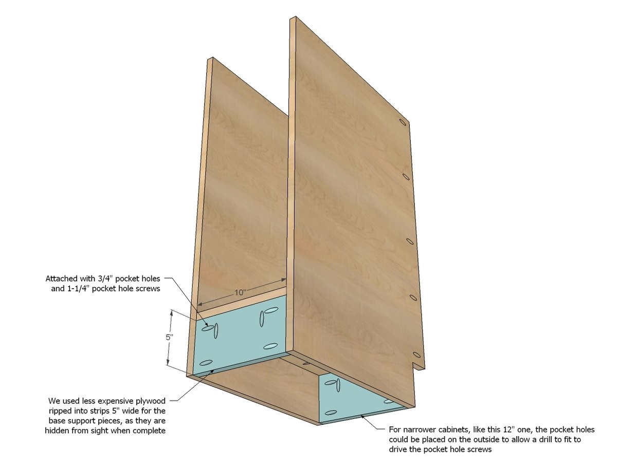 12" Base Cabinet Door/Drawer Combo (Momplex White Kitchen) — step 3