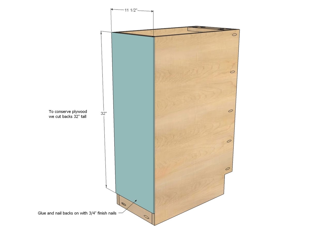 12" Base Cabinet Door/Drawer Combo (Momplex White Kitchen) — step 5
