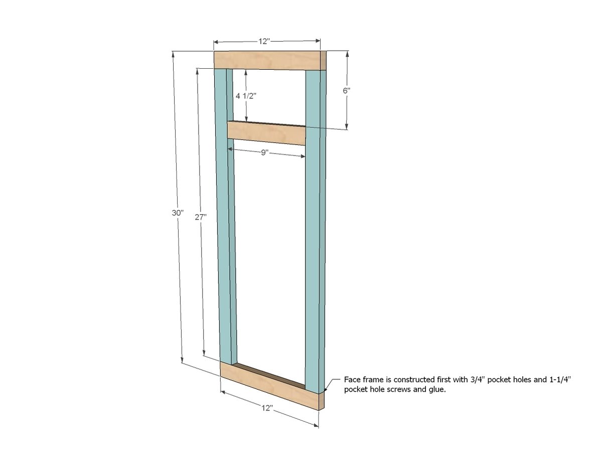 12" Base Cabinet Door/Drawer Combo (Momplex White Kitchen) — step 6