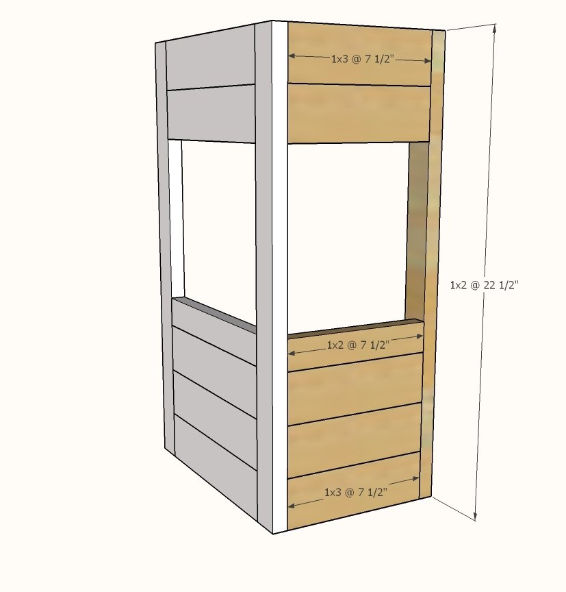 18" Doll Beverage Stand — step 2