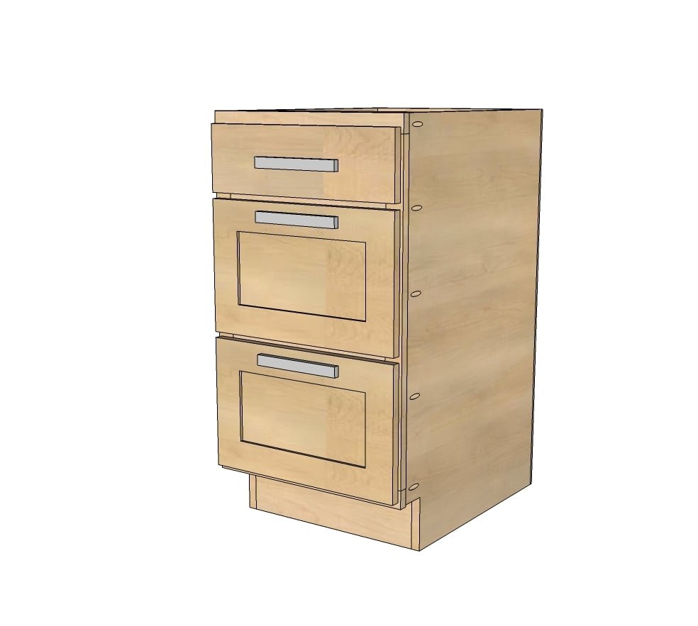 18" Kitchen Cabinet Drawer Base