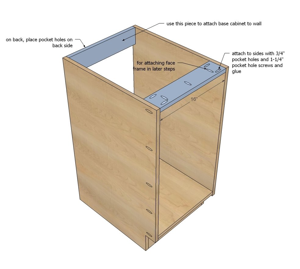 18" Kitchen Cabinet Drawer Base — step 5