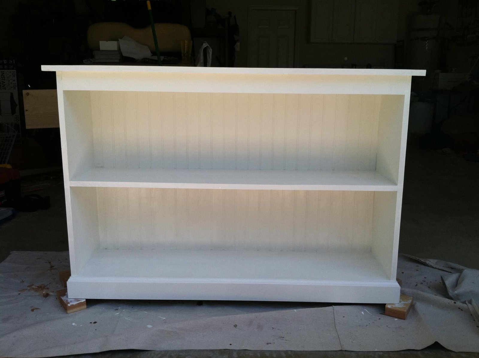1x12 Bookcase with Wainscoting Back