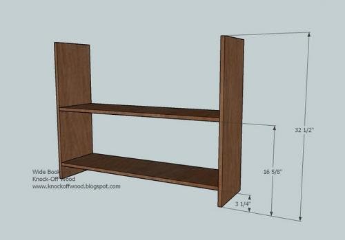 1x12 Bookcase with Wainscoting Back — step 1