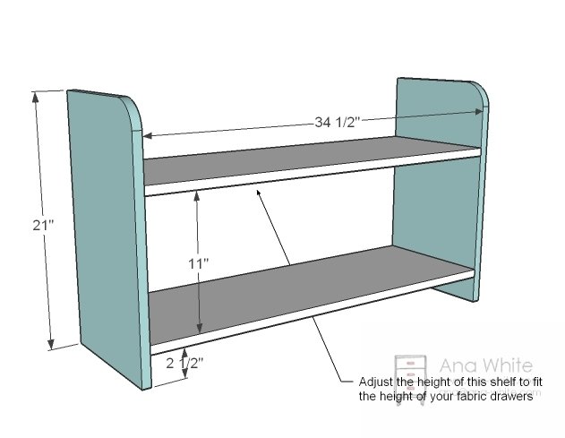 1x12 Cubby Bench — step 1