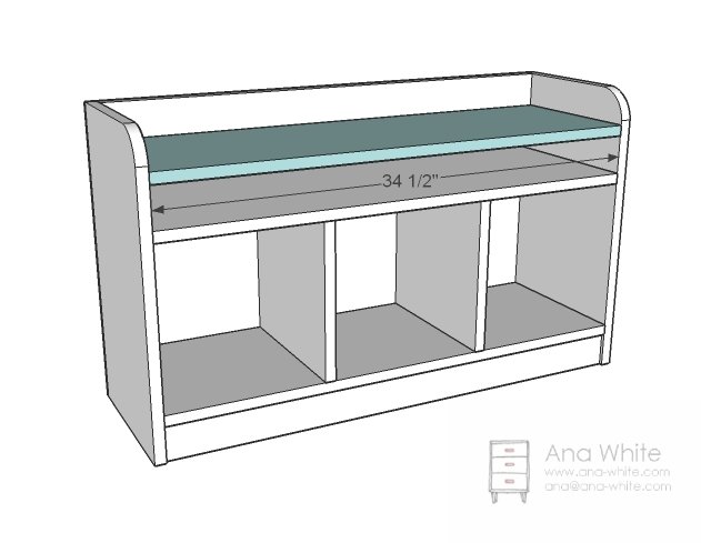 1x12 Cubby Bench — step 5