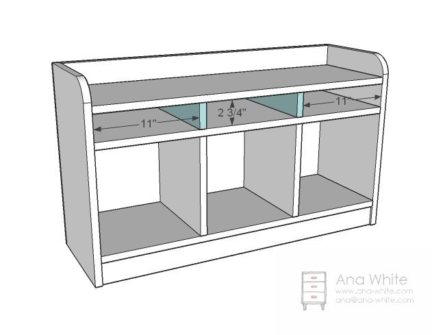 1x12 Cubby Bench — step 6