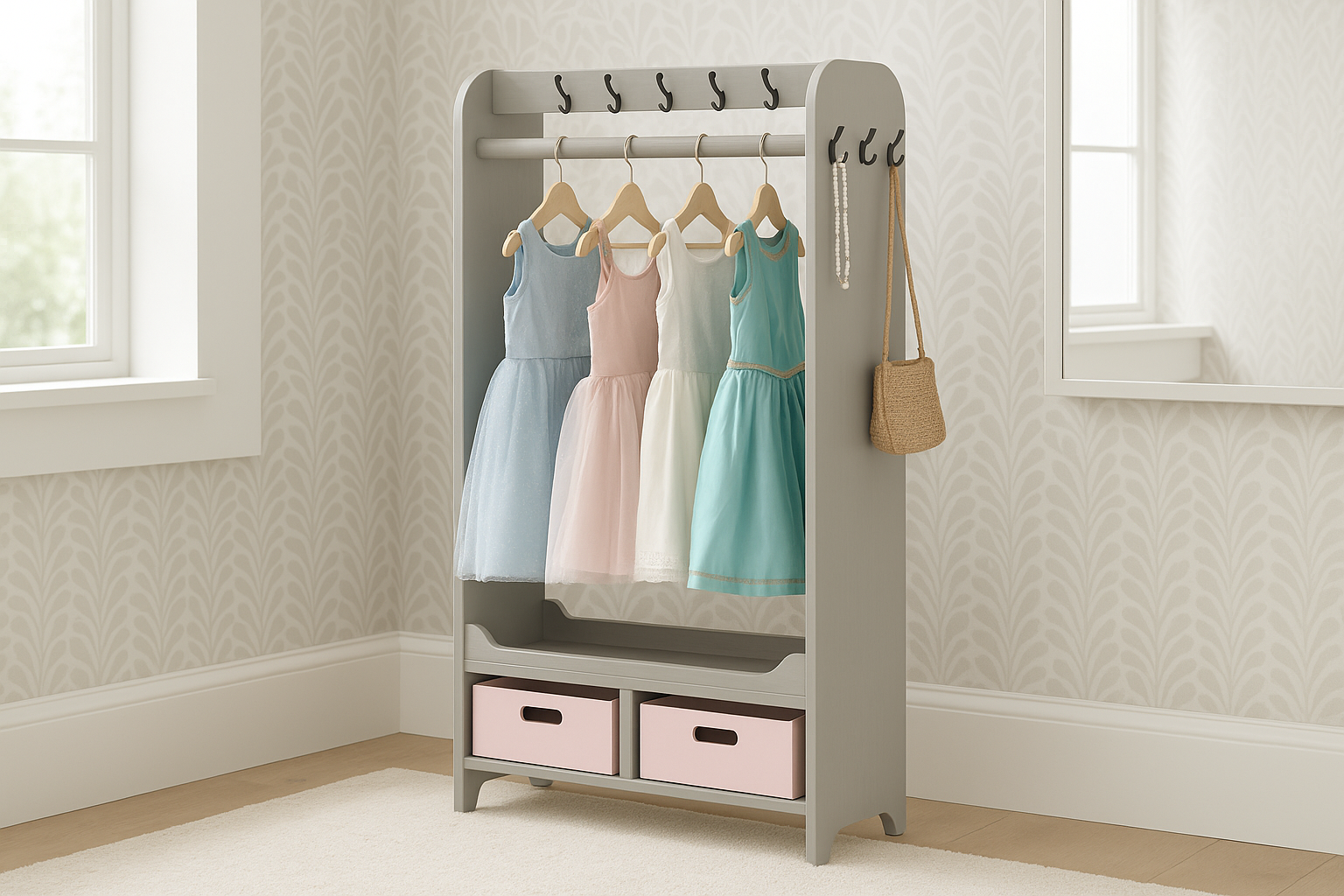 1x12 Pine Board Dress Up Wardrobe