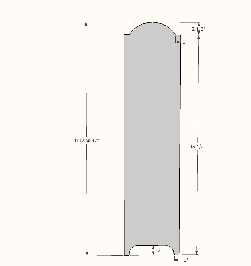 1x12 Pine Board Dress Up Wardrobe — step 1