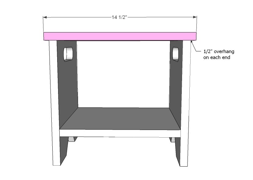 1x12 Play Table Bench with Storage — step 3