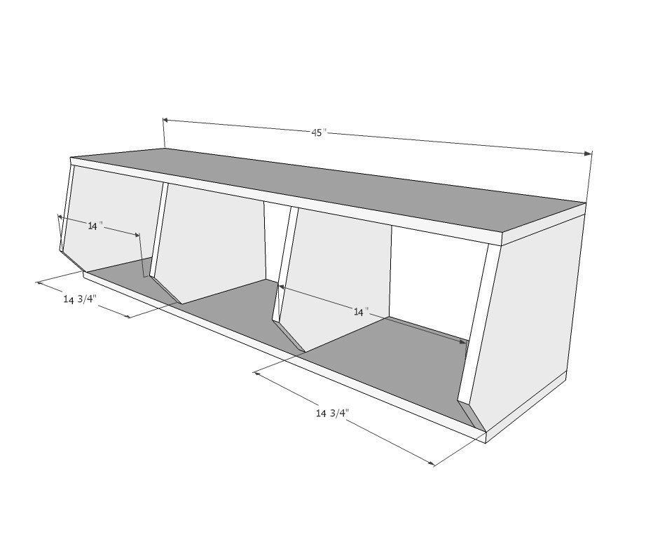 1x12 Stackable Wood Bulk Bins — step 2