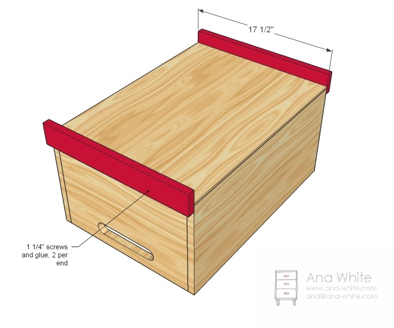1x12 Stacking Toy Box Bin — step 3