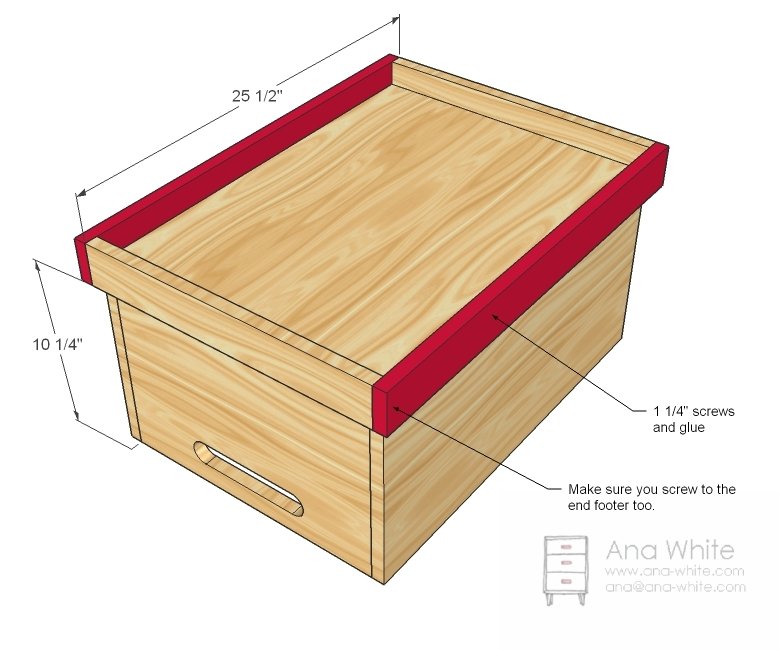 1x12 Stacking Toy Box Bin — step 4