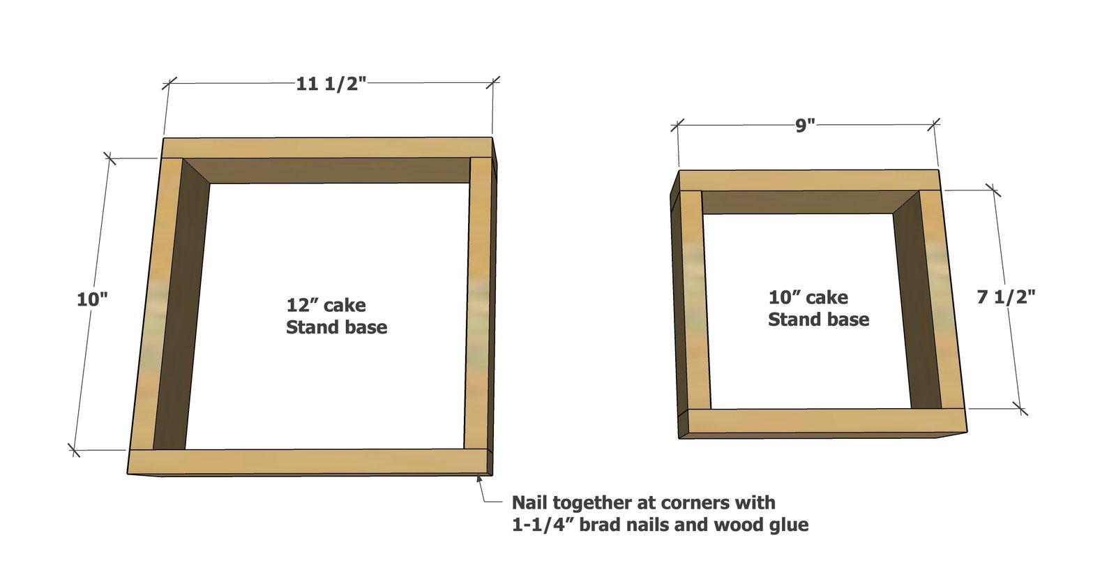 1x3 Furring Strip Cake Stand — step 1