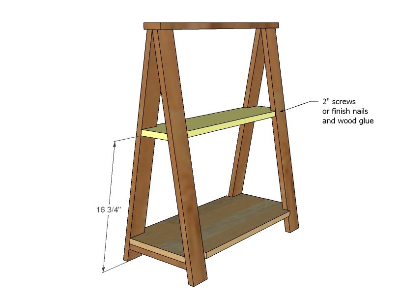 1x3 Sawhorse Desk — step 6