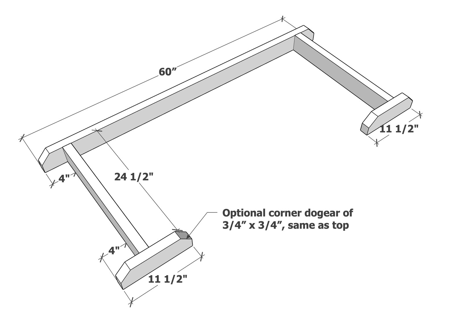 2 Person Picnic Table — step 4