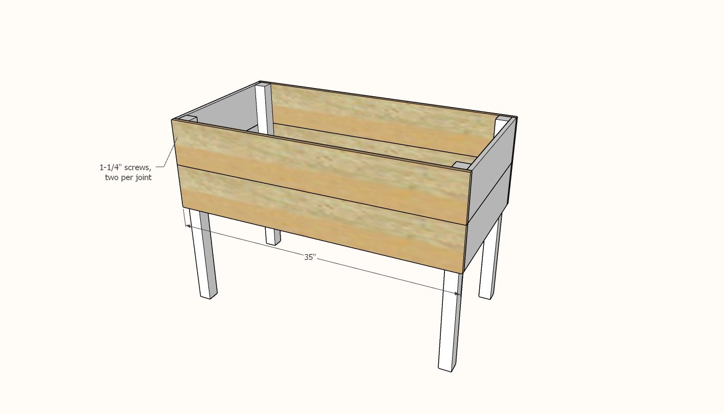 $20 Raised Planter Box — step 2