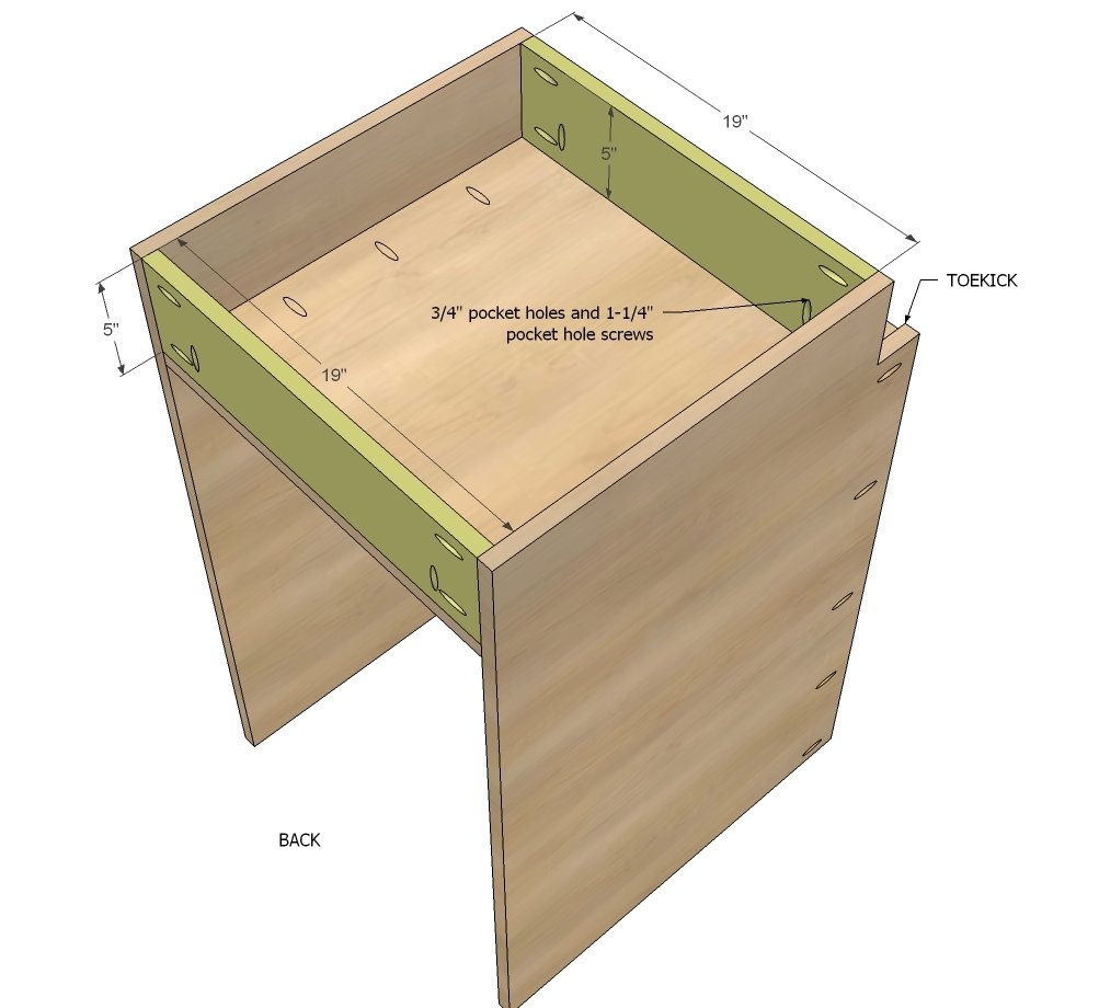 21" Base Cabinet Door/Drawer Combo (Momplex White Kitchen) — step 3