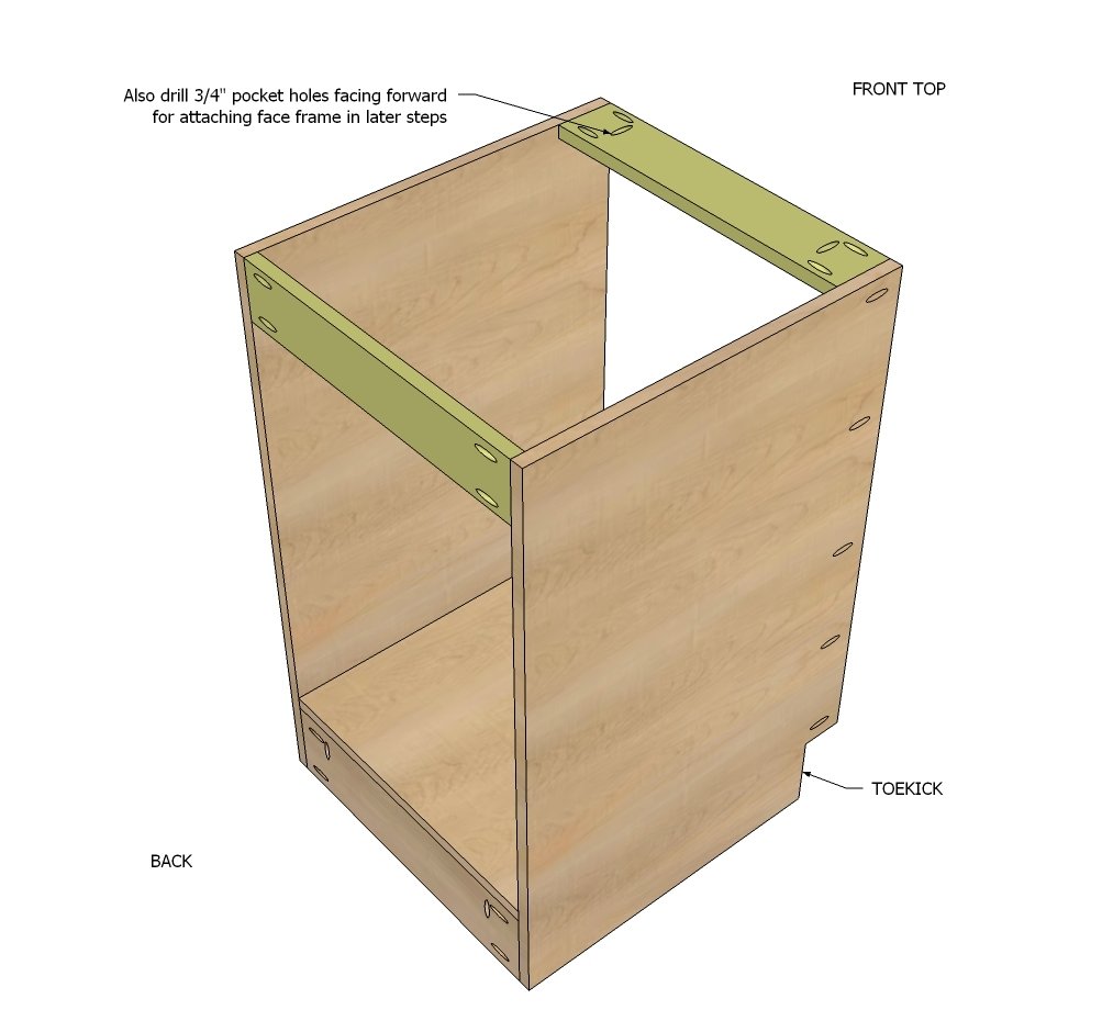 21" Base Cabinet Door/Drawer Combo (Momplex White Kitchen) — step 4