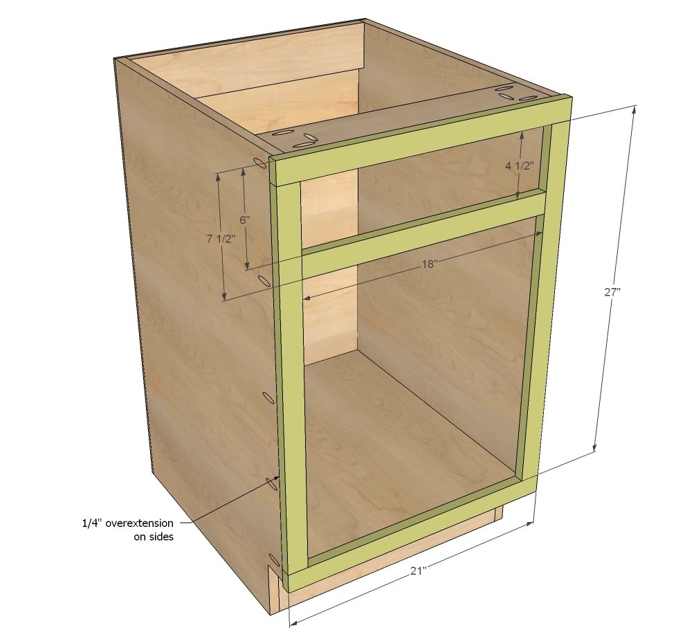 21" Base Cabinet Door/Drawer Combo (Momplex White Kitchen) — step 6