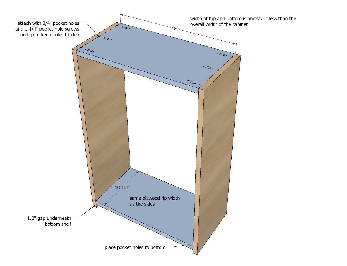 21" Wall Kitchen Cabinets — step 2