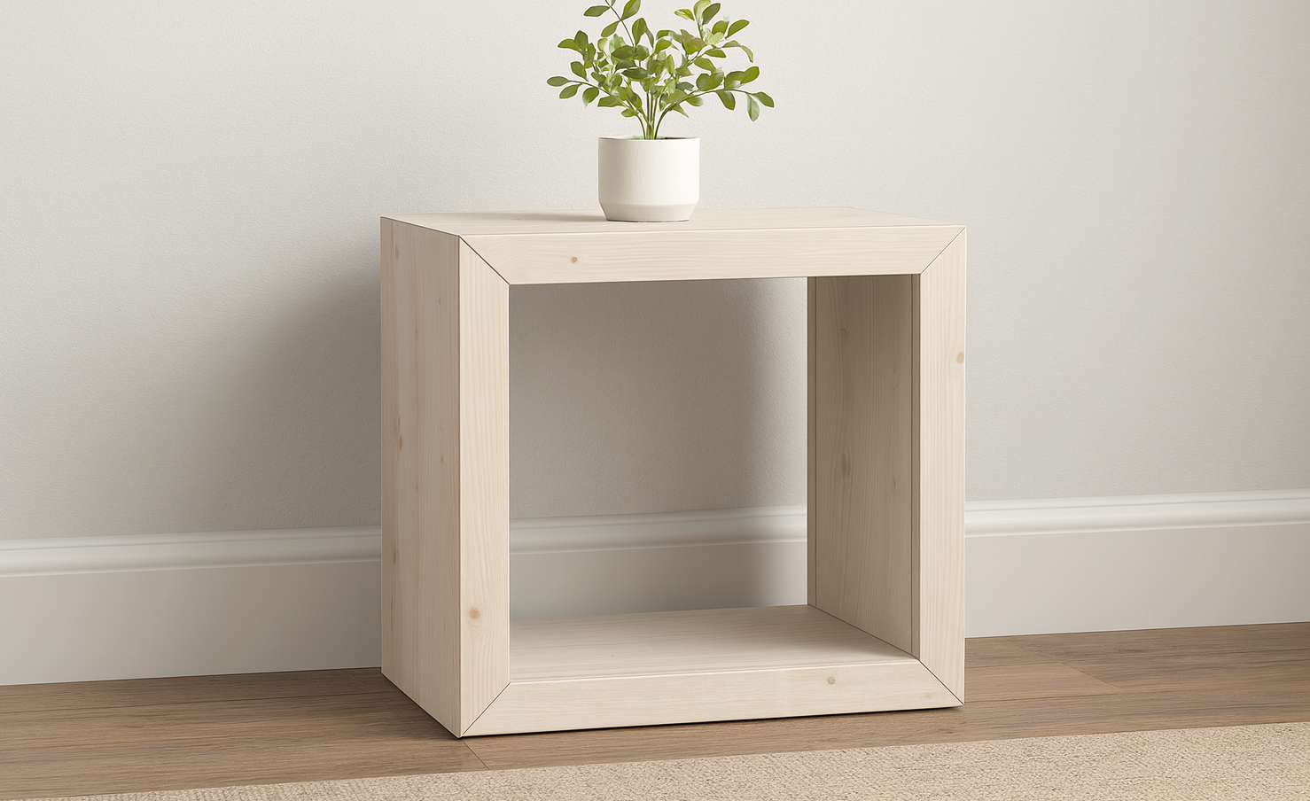 26" Waterfall Framed End Table