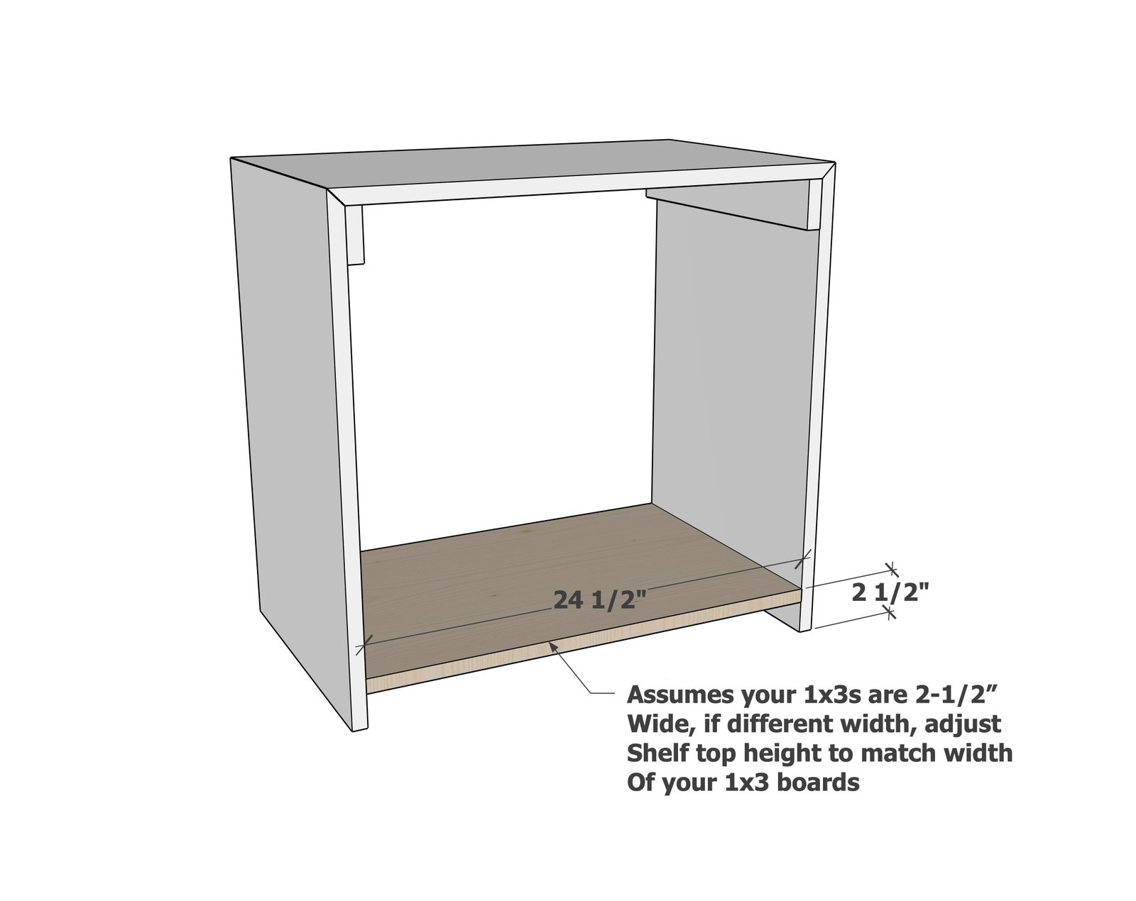 26" Waterfall Framed End Table — step 2
