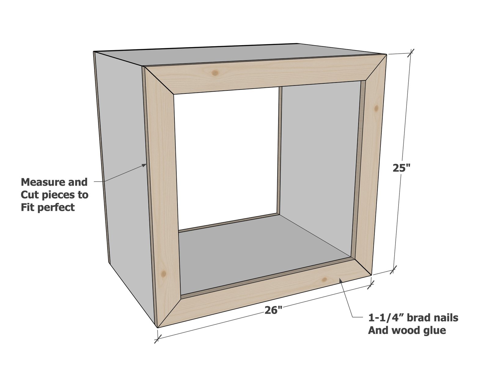 26" Waterfall Framed End Table — step 4