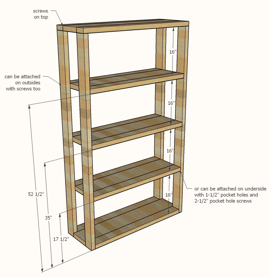 2x Wood Rolling Shelf — step 2