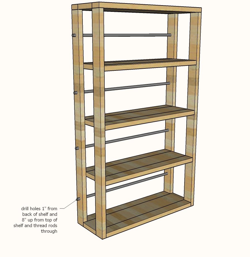 2x Wood Rolling Shelf — step 3