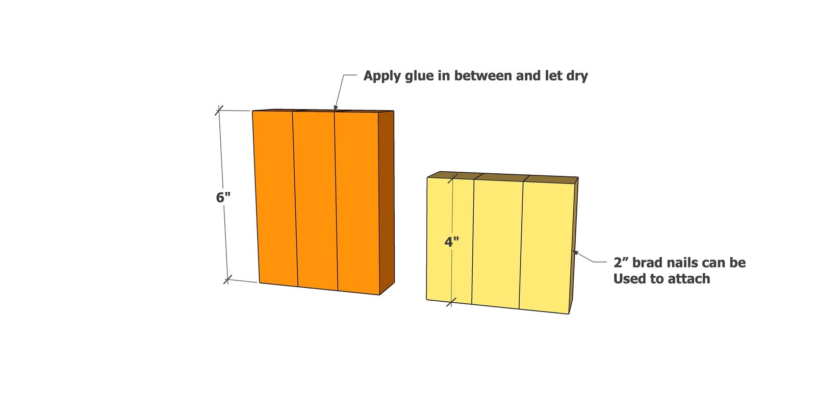 2x2 DIY Wood Pumpkin Decor for Mantle or Tabletops — step 1