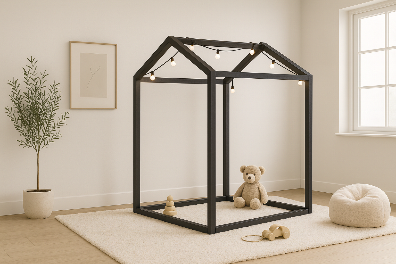 2x2 House Shaped Indoor Playhouse Frame