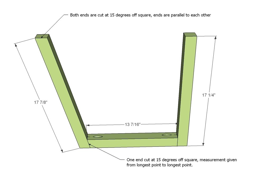 2x2 Outdoor Dining Chair — step 1
