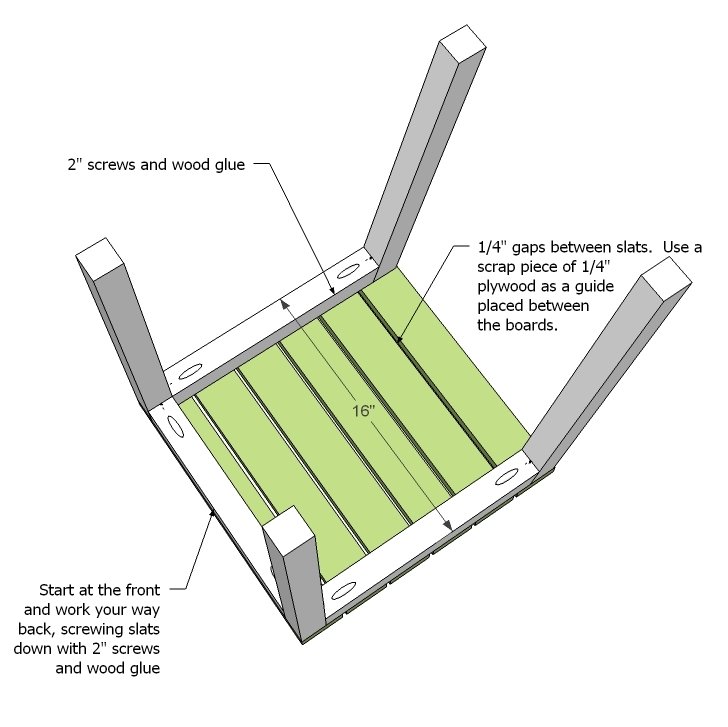 2x2 Outdoor Dining Chair — step 3