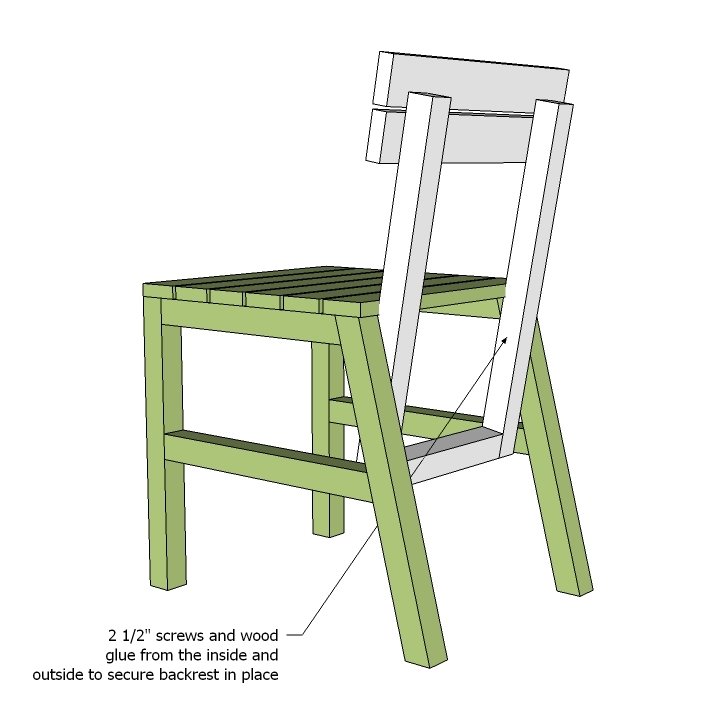 2x2 Outdoor Dining Chair — step 7