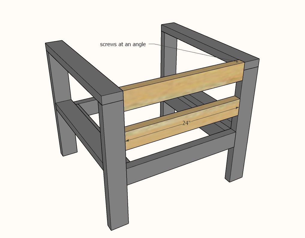 2x4 Outdoor Chair — step 6