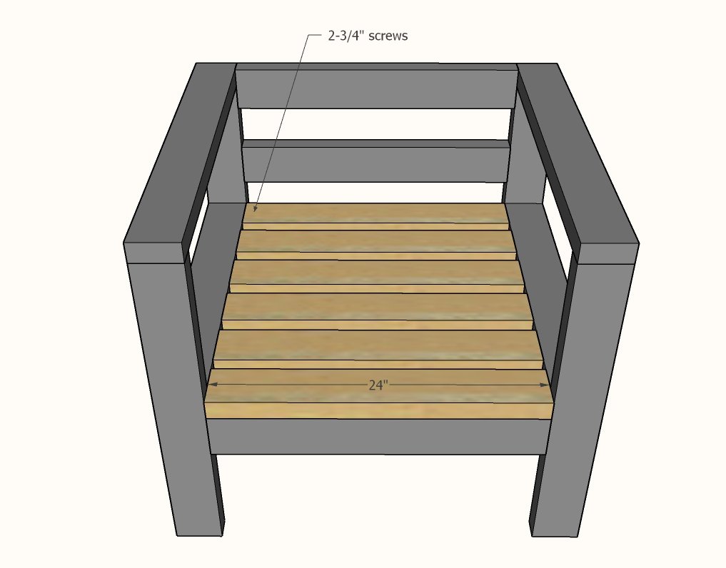 2x4 Outdoor Chair — step 7