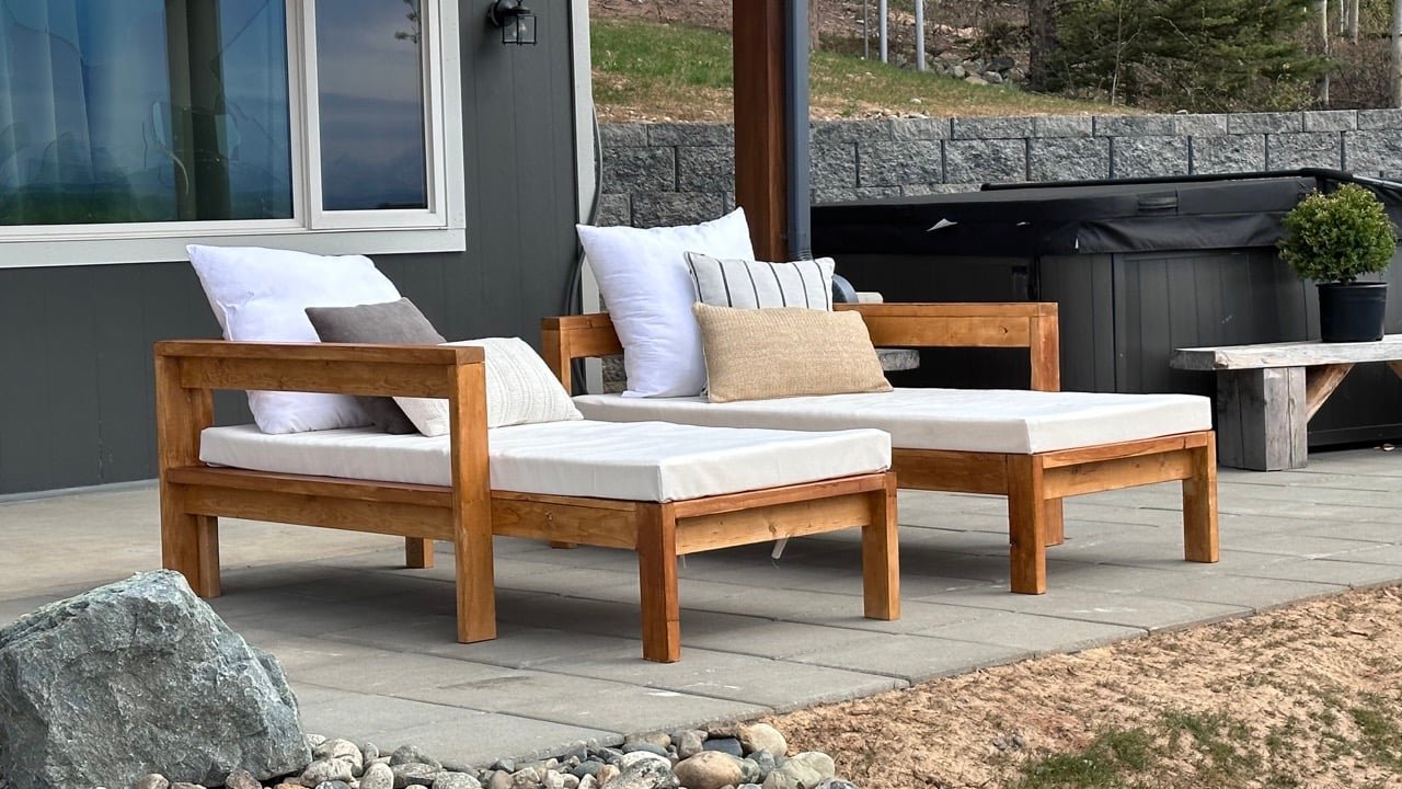 2x4 Outdoor Chaise Lounge