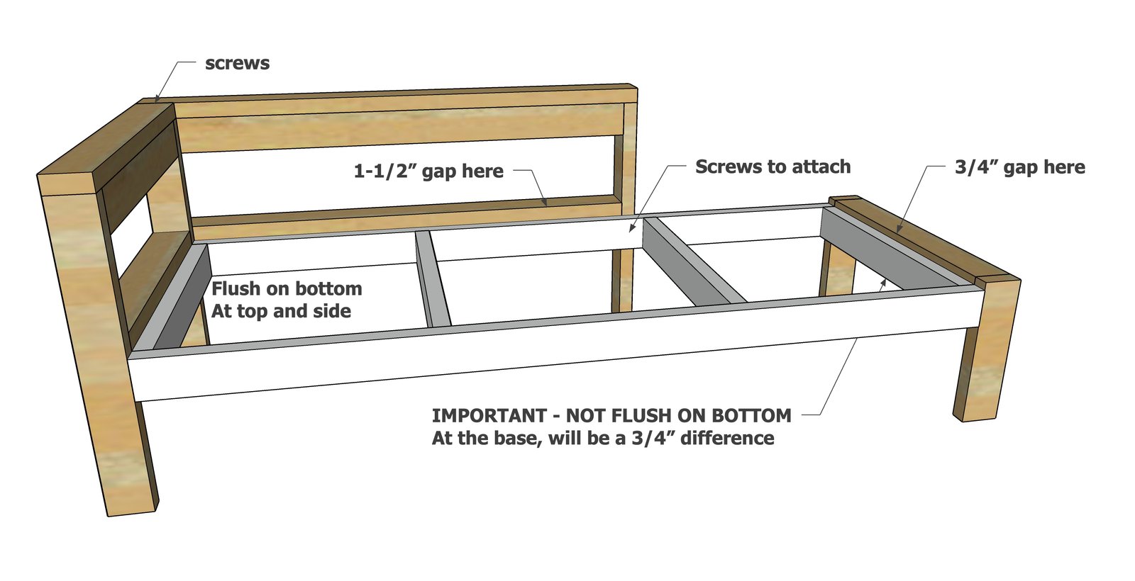 2x4 Outdoor Chaise Lounge — step 5