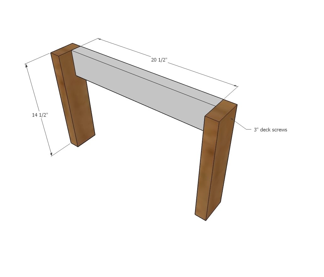 2x4 Outdoor Coffee Table — step 1