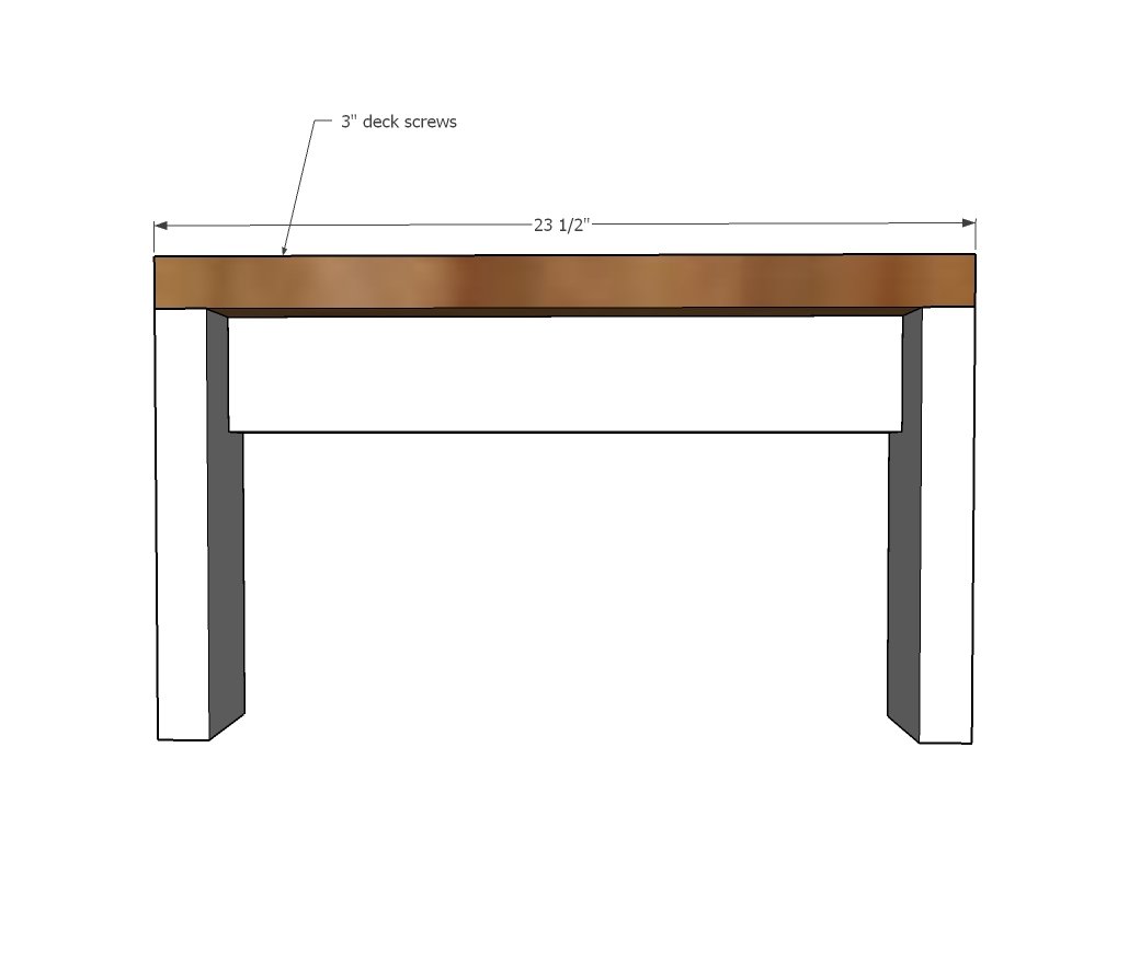 2x4 Outdoor Coffee Table — step 2