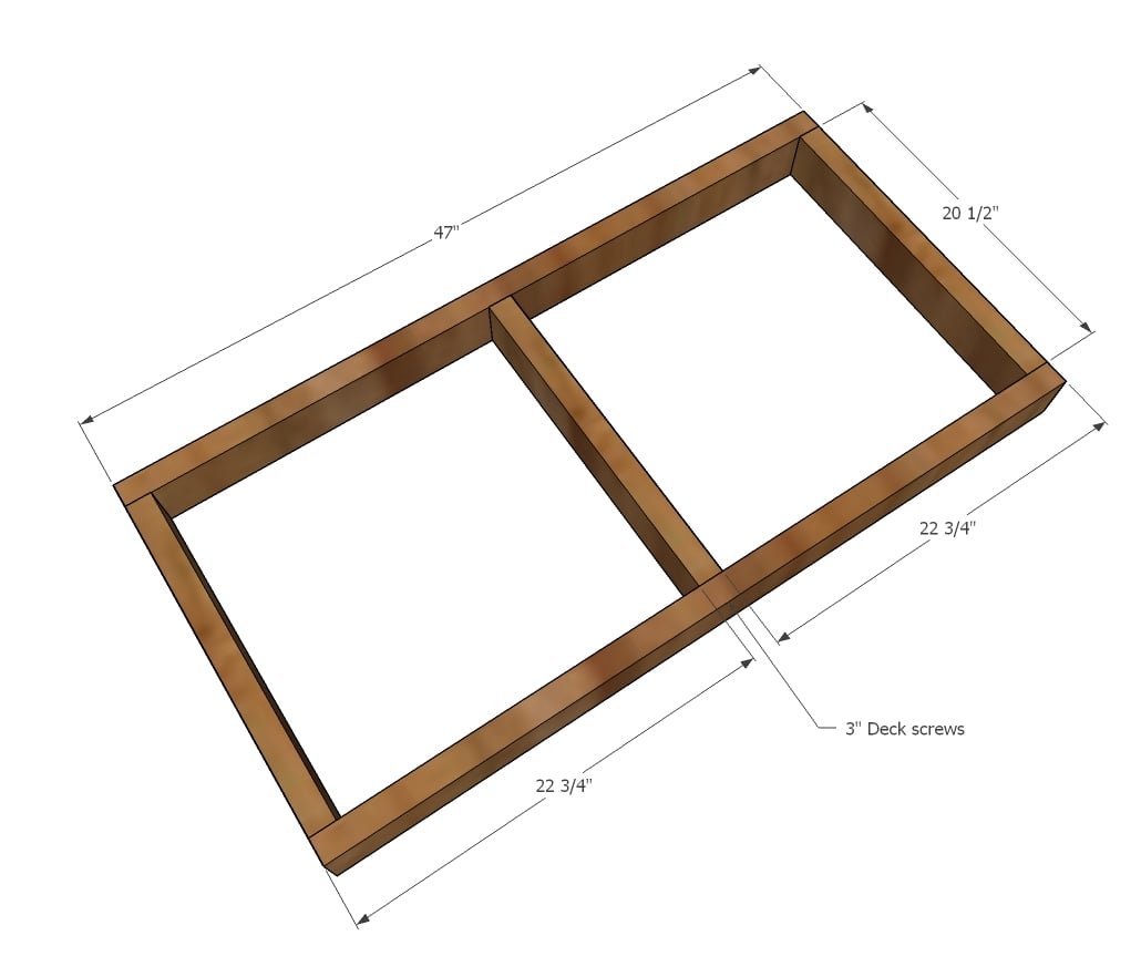2x4 Outdoor Coffee Table — step 3