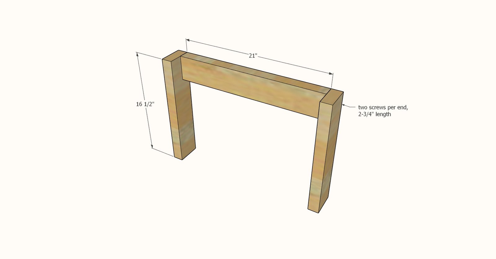 2x4 Outdoor Side Table — step 1