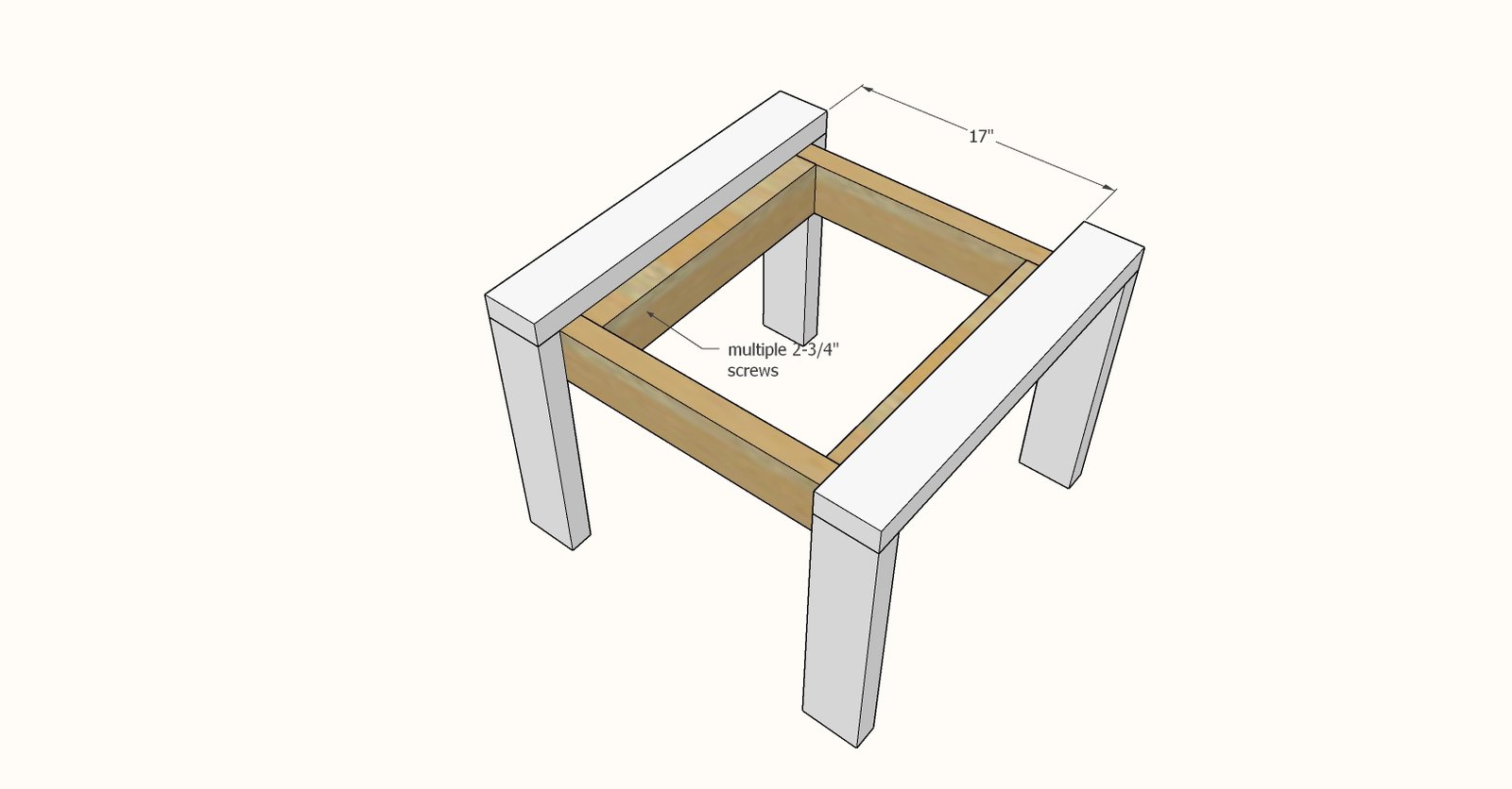 2x4 Outdoor Side Table — step 4
